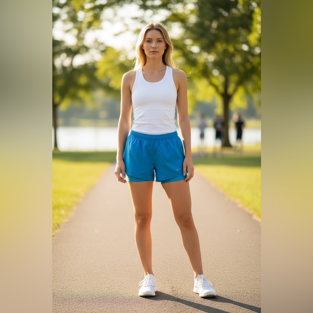 Nike Blue Athletic Shorts